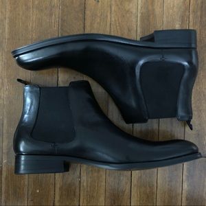 STEVE MADDEN MENS LEATHER CHELSEA BOOTS